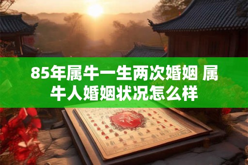 85年属牛一生两次婚姻 属牛人婚姻状况怎么样