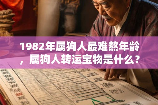 1982年属狗人最难熬年龄，属狗人转运宝物是什么？