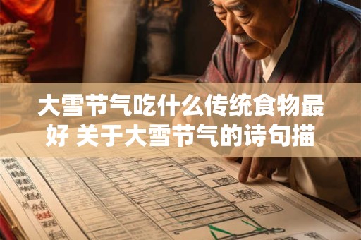 大雪节气吃什么传统食物最好 关于大雪节气的诗句描写