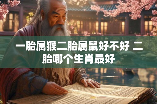 一胎属猴二胎属鼠好不好 二胎哪个生肖最好