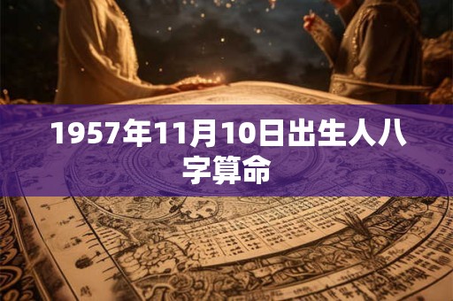 1957年11月10日出生人八字算命