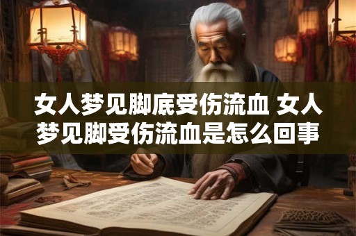 女人梦见脚底受伤流血 女人梦见脚受伤流血是怎么回事