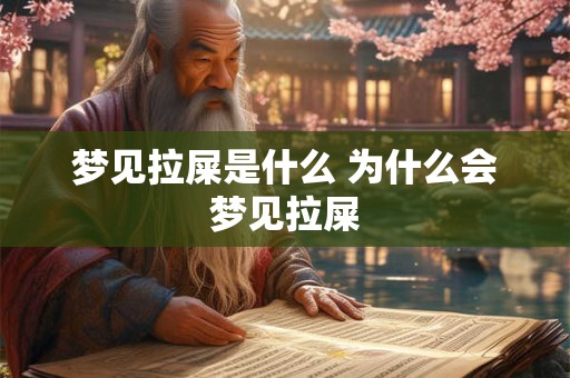 梦见拉屎是什么 为什么会梦见拉屎