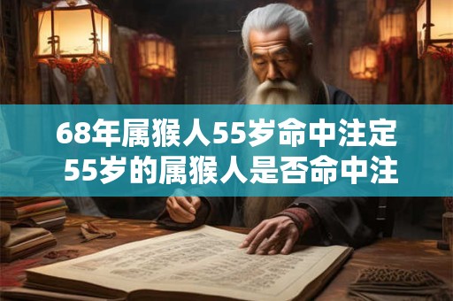 68年属猴人55岁命中注定 55岁的属猴人是否命中注定是68年出生