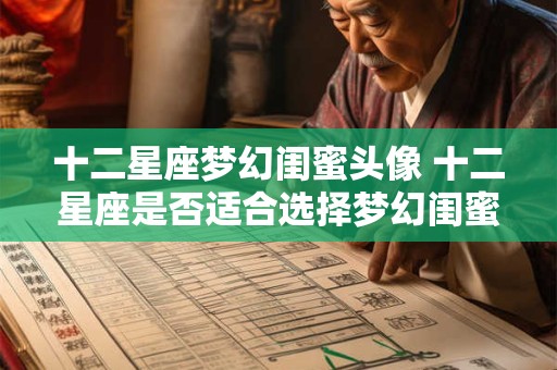 十二星座梦幻闺蜜头像 十二星座是否适合选择梦幻闺蜜头像