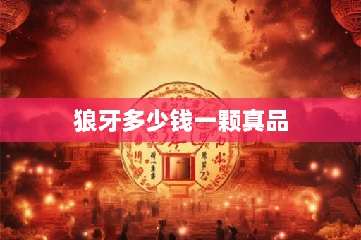 狼牙多少钱一颗真品