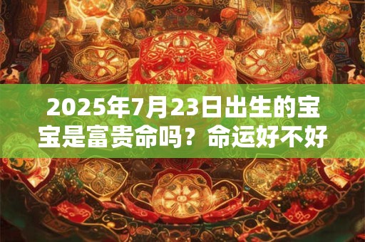 2025年7月23日出生的宝宝是富贵命吗？命运好不好？