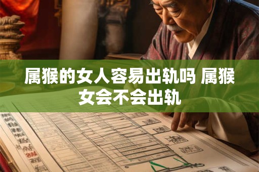 属猴的女人容易出轨吗 属猴女会不会出轨