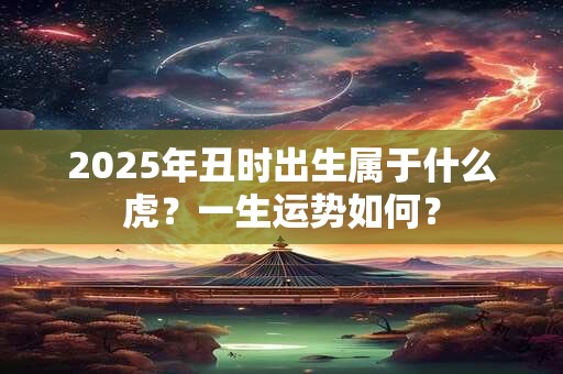 2025年丑时出生属于什么虎？一生运势如何？