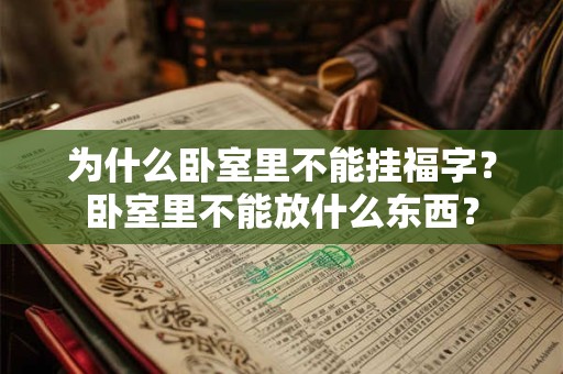 为什么卧室里不能挂福字？卧室里不能放什么东西？
