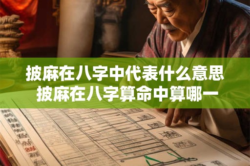 披麻在八字中代表什么意思 披麻在八字算命中算哪一方面