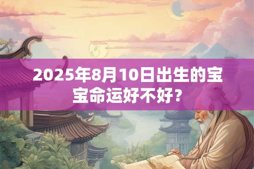 2025年8月10日出生的宝宝命运好不好？