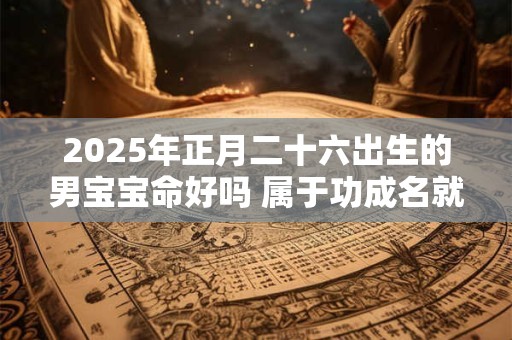 2025年正月二十六出生的男宝宝命好吗 属于功成名就晚年无忧