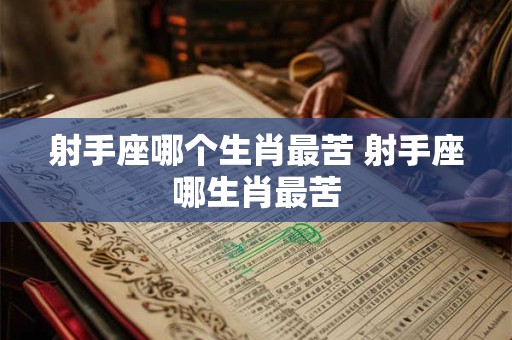 射手座哪个生肖最苦 射手座哪生肖最苦