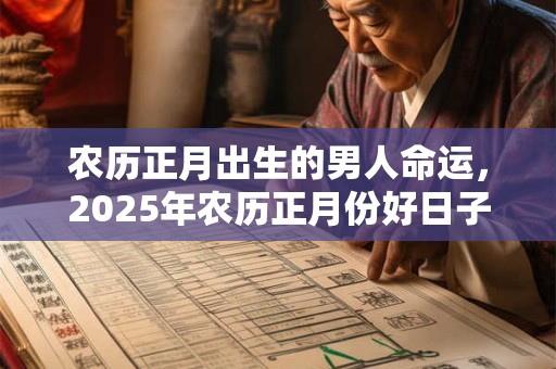 农历正月出生的男人命运，2025年农历正月份好日子
