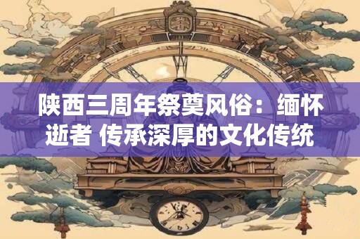 陕西三周年祭奠风俗：缅怀逝者 传承深厚的文化传统