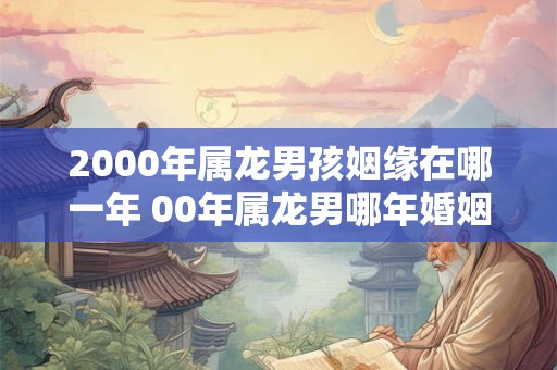 2000年属龙男孩姻缘在哪一年 00年属龙男哪年婚姻好