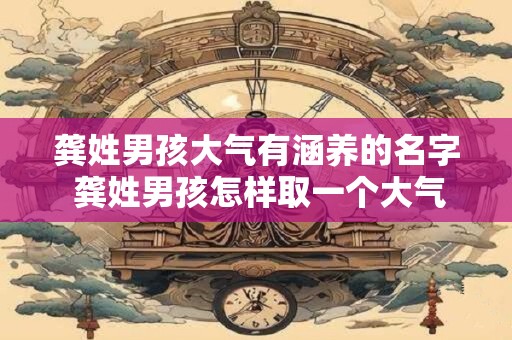 龚姓男孩大气有涵养的名字 龚姓男孩怎样取一个大气有涵养的名字