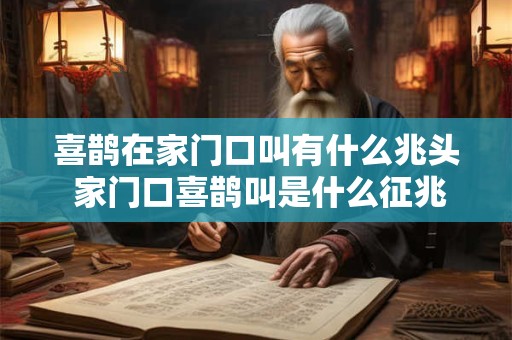 喜鹊在家门口叫有什么兆头 家门口喜鹊叫是什么征兆