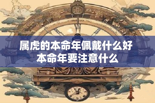 属虎的本命年佩戴什么好 本命年要注意什么
