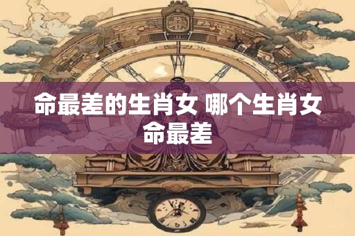 命最差的生肖女 哪个生肖女命最差