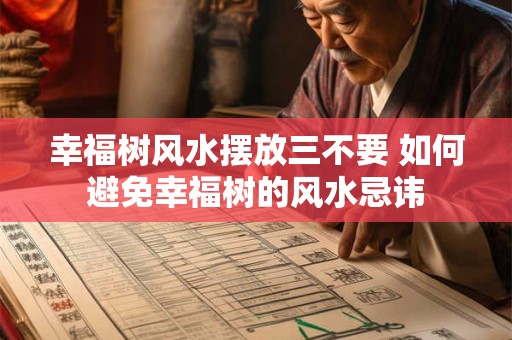 幸福树风水摆放三不要 如何避免幸福树的风水忌讳