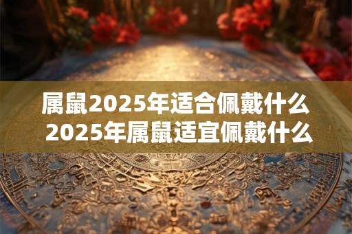 属鼠2025年适合佩戴什么 2025年属鼠适宜佩戴什么