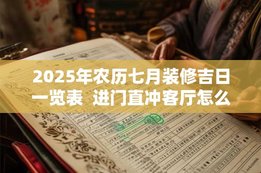 2025年农历七月装修吉日一览表  进门直冲客厅怎么装修