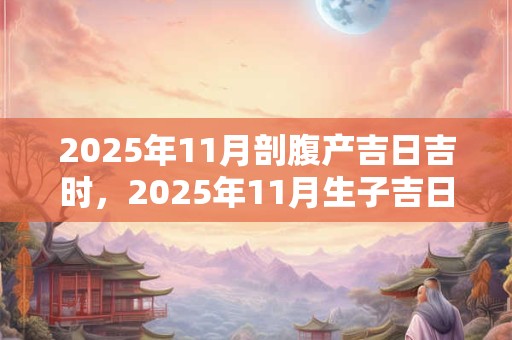 2025年11月剖腹产吉日吉时，2025年11月生子吉日