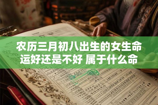 农历三月初八出生的女生命运好还是不好 属于什么命