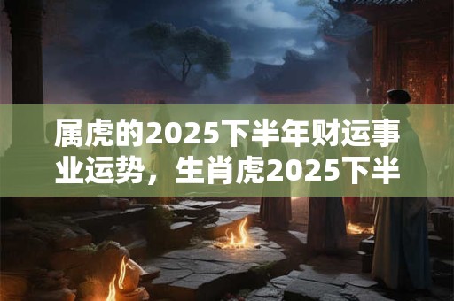 属虎的2025下半年财运事业运势，生肖虎2025下半年工作运势详解