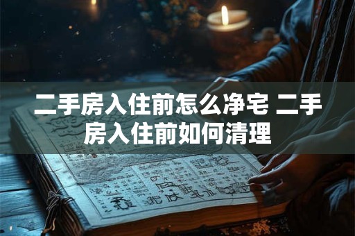 二手房入住前怎么净宅 二手房入住前如何清理