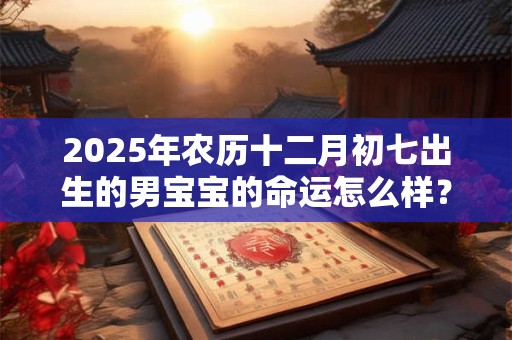 2025年农历十二月初七出生的男宝宝的命运怎么样？
