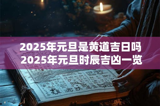 2025年元旦是黄道吉日吗 2025年元旦时辰吉凶一览表