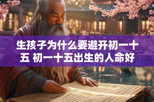 生孩子为什么要避开初一十五 初一十五出生的人命好吗
