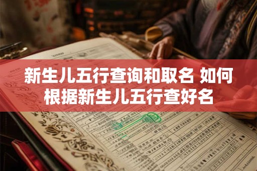新生儿五行查询和取名 如何根据新生儿五行查好名