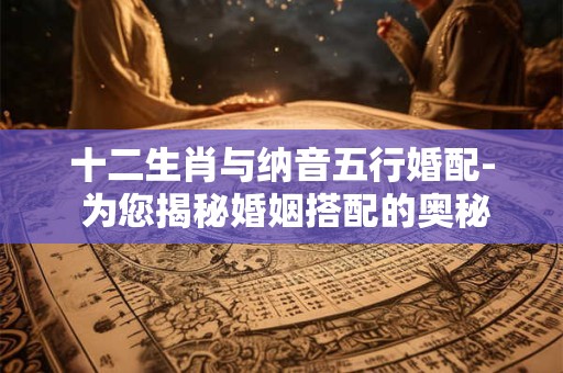 十二生肖与纳音五行婚配- 为您揭秘婚姻搭配的奥秘！