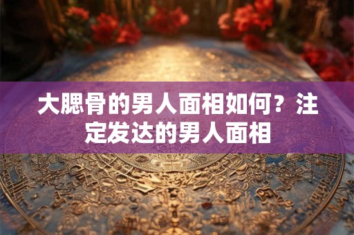 大腮骨的男人面相如何？注定发达的男人面相