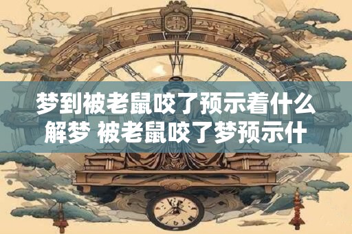 梦到被老鼠咬了预示着什么解梦 被老鼠咬了梦预示什么 梦到被老鼠咬了预示着什么解梦 被老鼠咬了梦预示什么