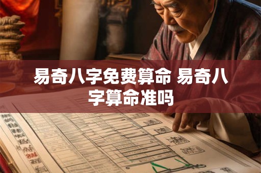易奇八字免费算命 易奇八字算命准吗