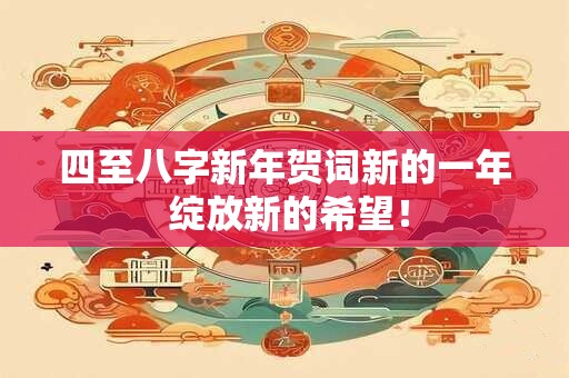 四至八字新年贺词新的一年 绽放新的希望！