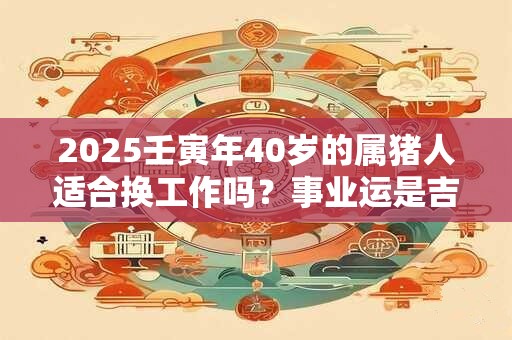 2025壬寅年40岁的属猪人适合换工作吗？事业运是吉是凶？