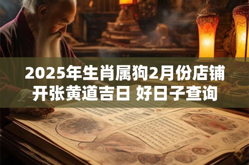 2025年生肖属狗2月份店铺开张黄道吉日 好日子查询
