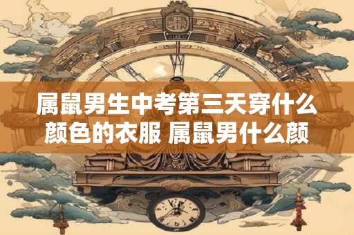 属鼠男生中考第三天穿什么颜色的衣服 属鼠男什么颜色最吉利