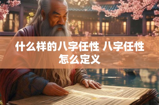 什么样的八字任性 八字任性怎么定义