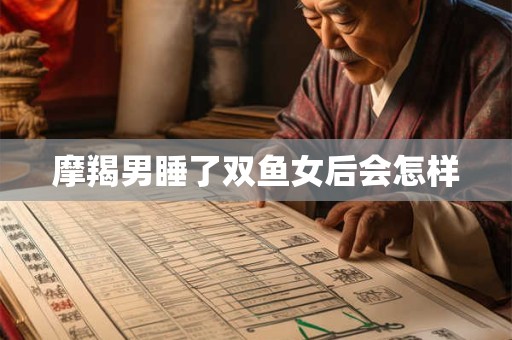 摩羯男睡了双鱼女后会怎样