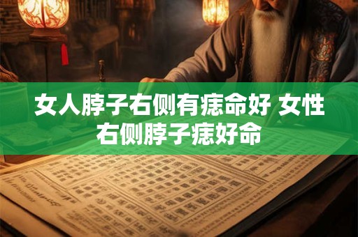 女人脖子右侧有痣命好 女性右侧脖子痣好命