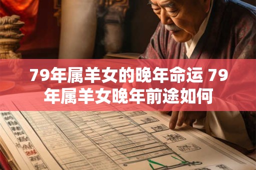 79年属羊女的晚年命运 79年属羊女晚年前途如何