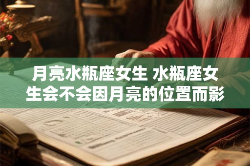 月亮水瓶座女生 水瓶座女生会不会因月亮的位置而影响她的性格特征
