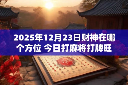 2025年12月23日财神在哪个方位 今日打麻将打牌旺运方位
